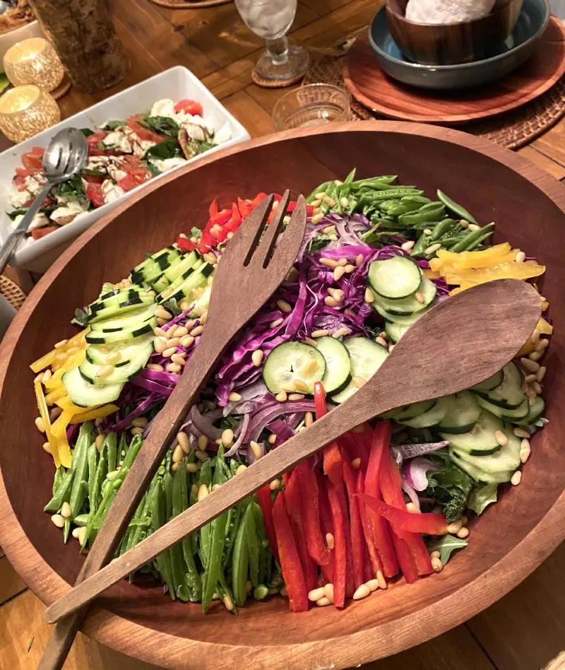 Variation of Healthy Vegetables Salad